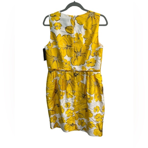NWT Jessica Howard Sleeveless Yellow Floral Dress - Picture 2 of 9